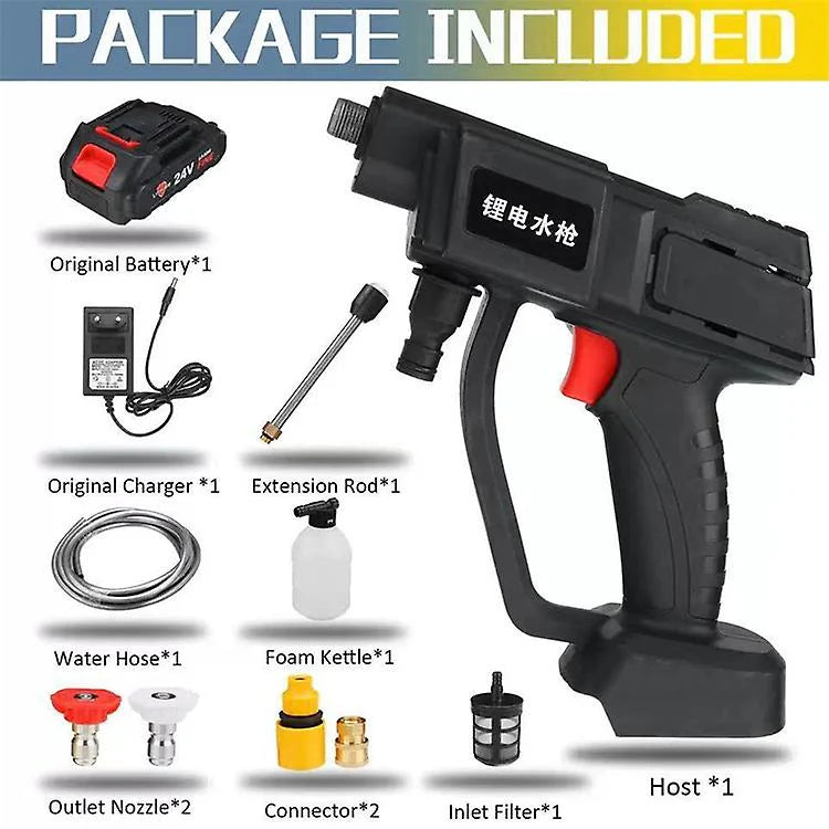 High Pressure Car Washer – Wireless Electric Water Spray Gun
