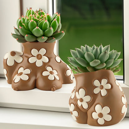 Creative Resin Body Art Flowerpot – Modern Home Decor Planter