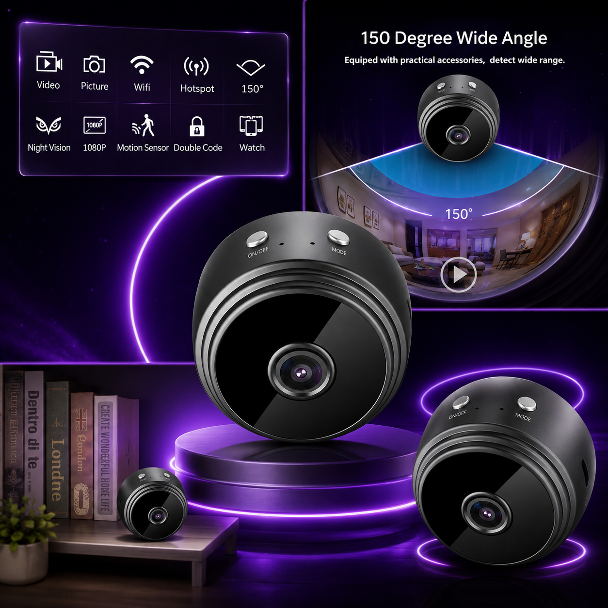A9 Mini Wireless Security Camera