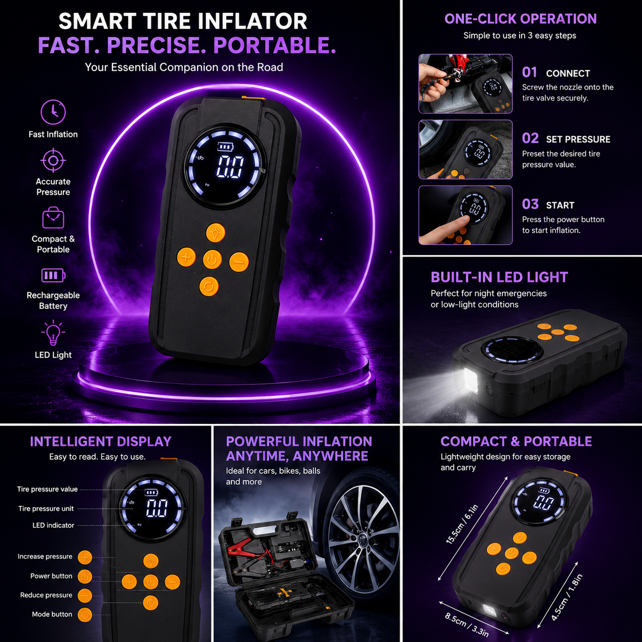 Car Jump Starter & Compressor