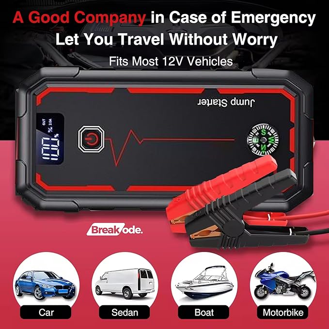 Car Jump Starter Power Pack – Emergency Battery Booster
