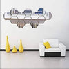 Hexagon Mirror Wall Decals 13Pcs – 3D Acrylic DIY Home Decoration