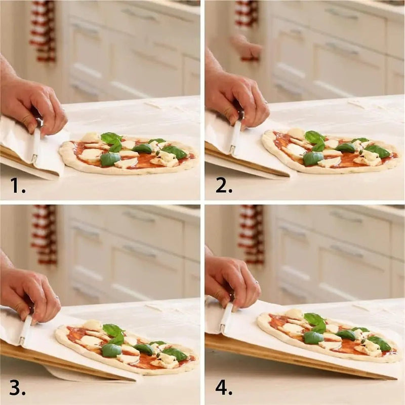 Pizza Slider Peel – Cutting & Transfer Board